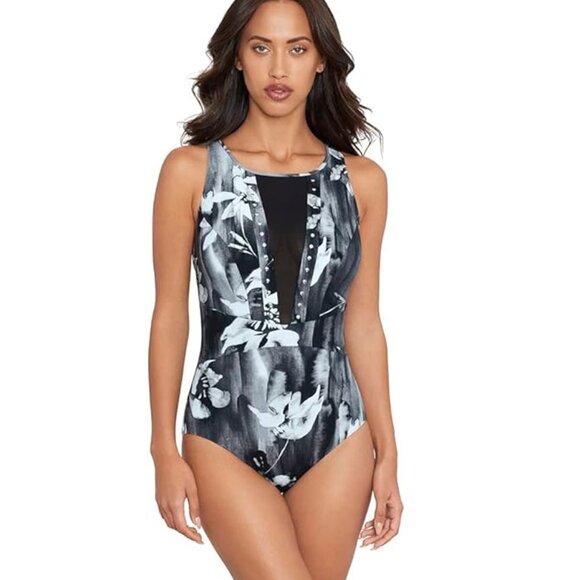 NWT Amoressa Ophelia Centai Soft Cup One Piece Swimsuit Multi 10 - Picture 1 of 8